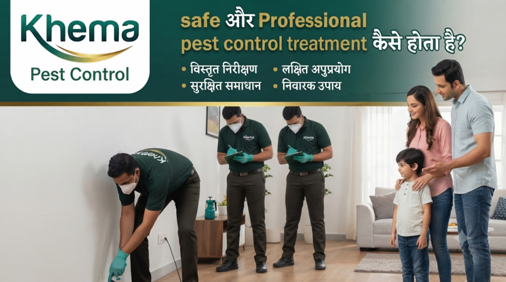 Safe और Professional Pest Control Treatment कैसे होता है?