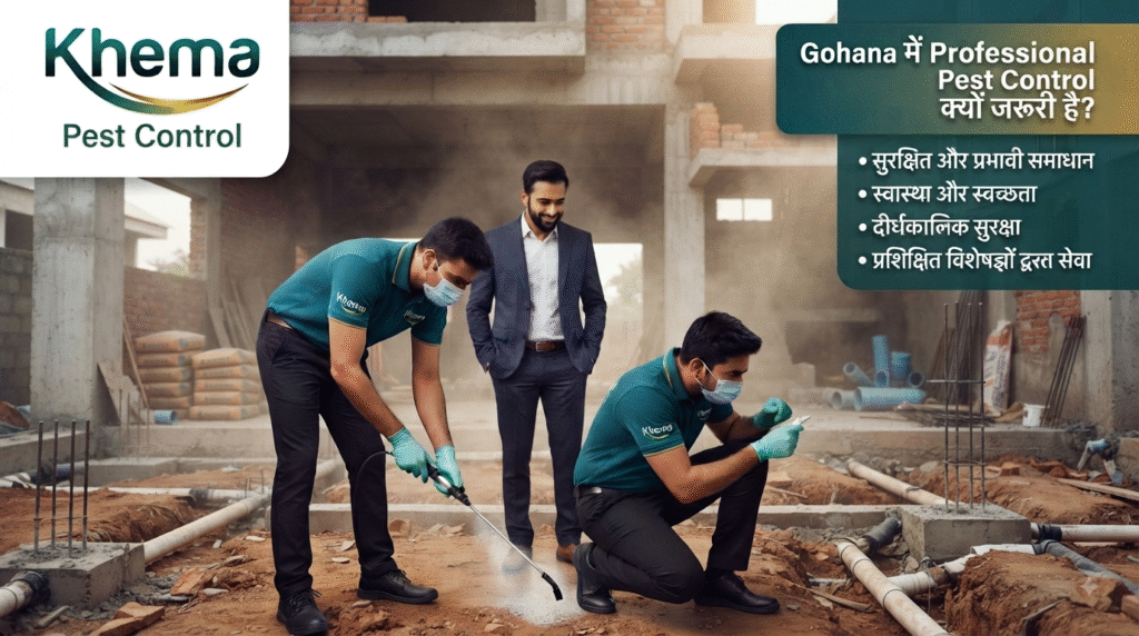 Gohana में Professional Pest Control क्यों जरूरी है? Gohana में Professional Pest Control